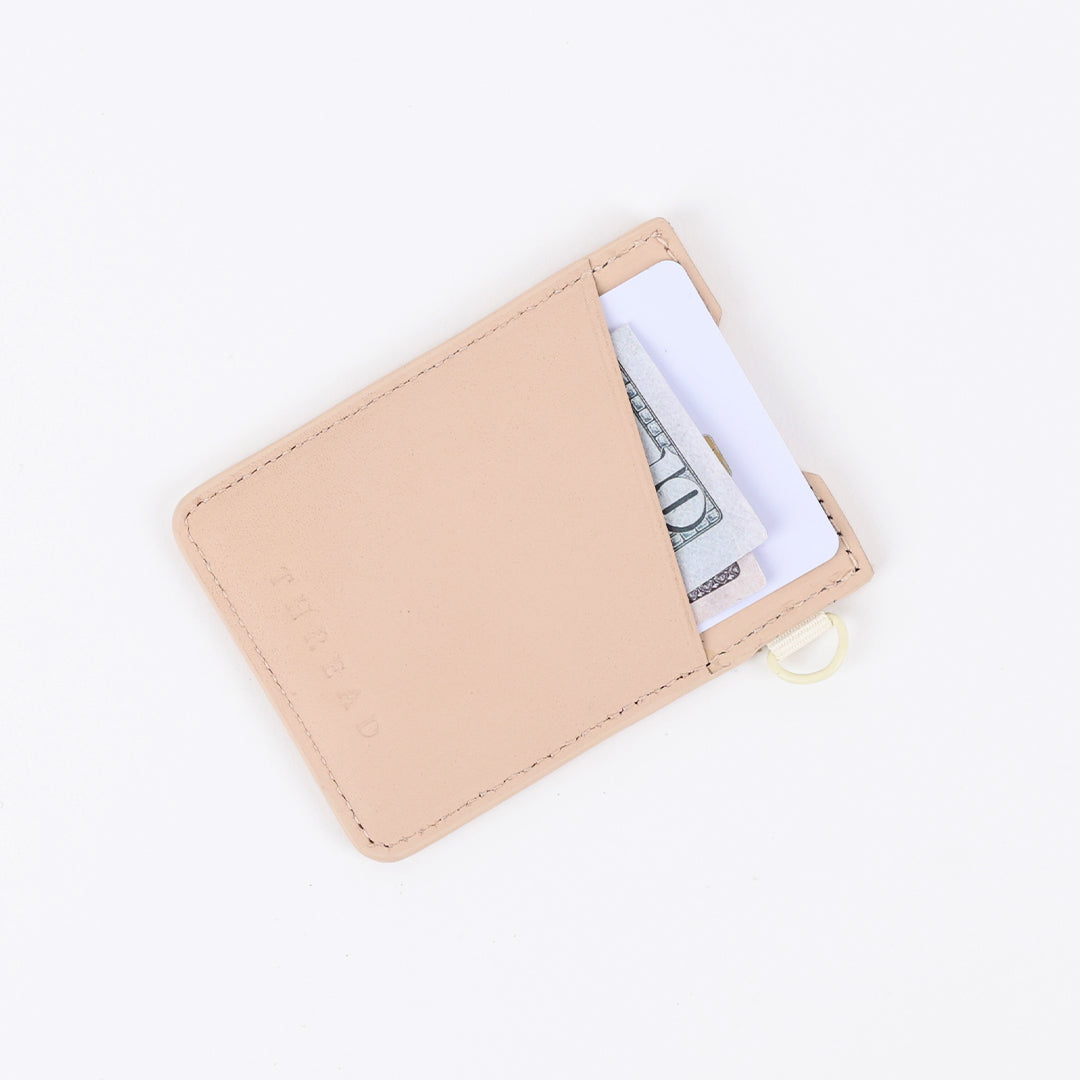 Vertical Leather Wallet - Sand Dollar - Thread®