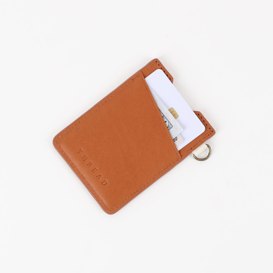 Vertical Leather Wallet - Hawaiian Floral - Thread®