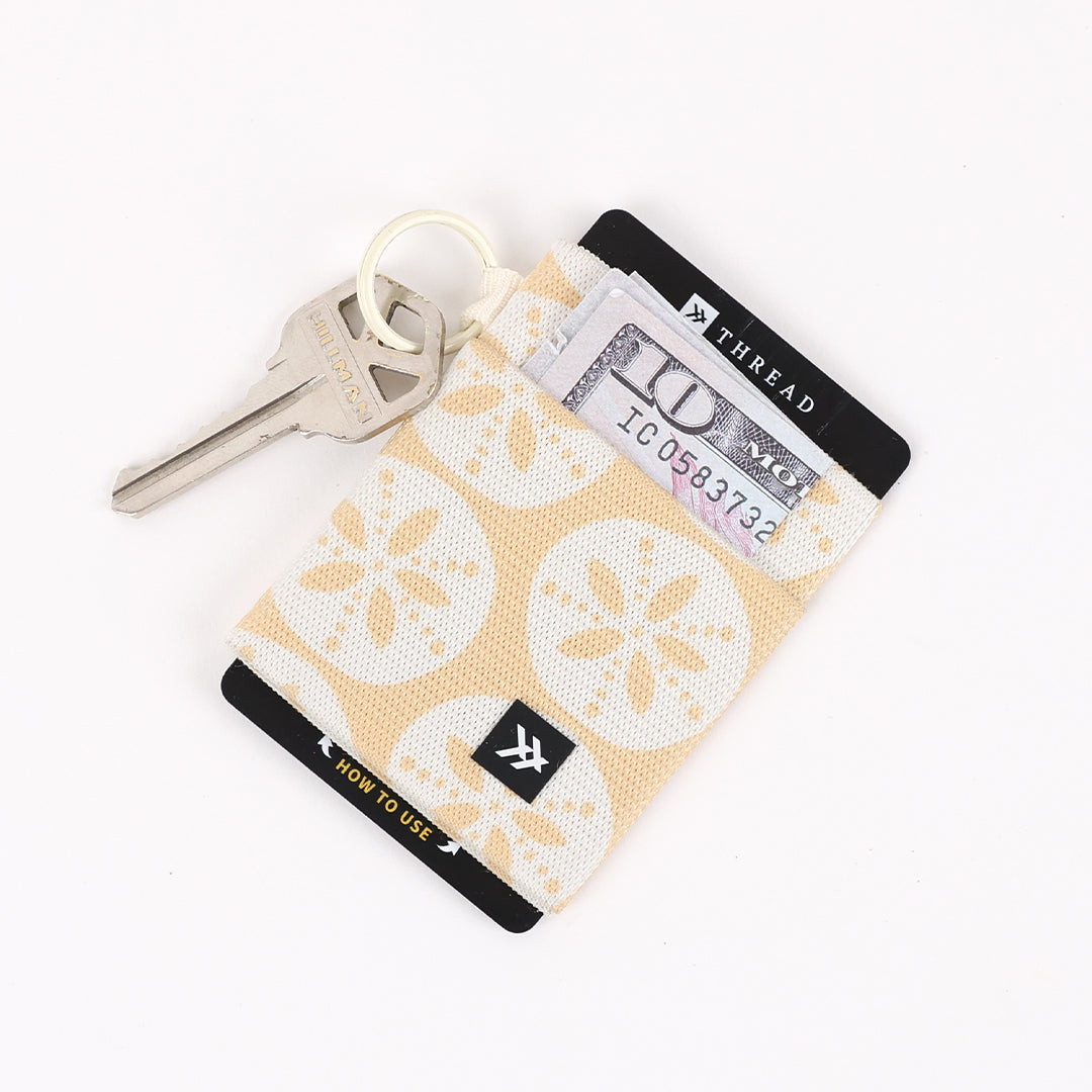 Elastic Wallet - Sand Dollar - Thread