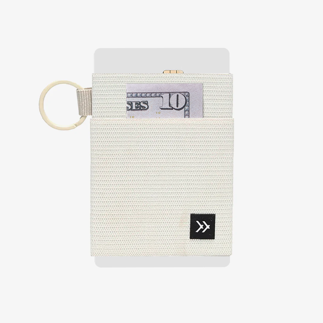 Off White Elastic Wallet