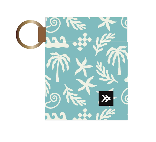 High Tide Blue Elastic Wallet