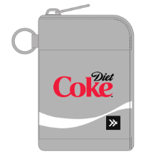 Diet Coke Logo - Leather Zip Wallet