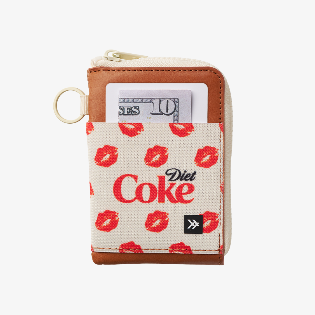 Leather Zip Wallet - Diet Coke Kiss - Thread®