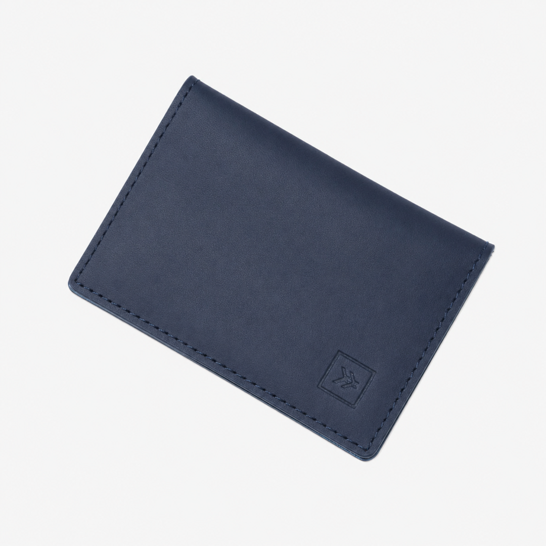 Leather Bifold Wallet - Denim Check - Thread®