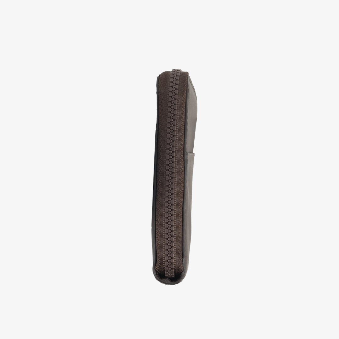 Leather Zip Wallet - Chocolate - Thread®