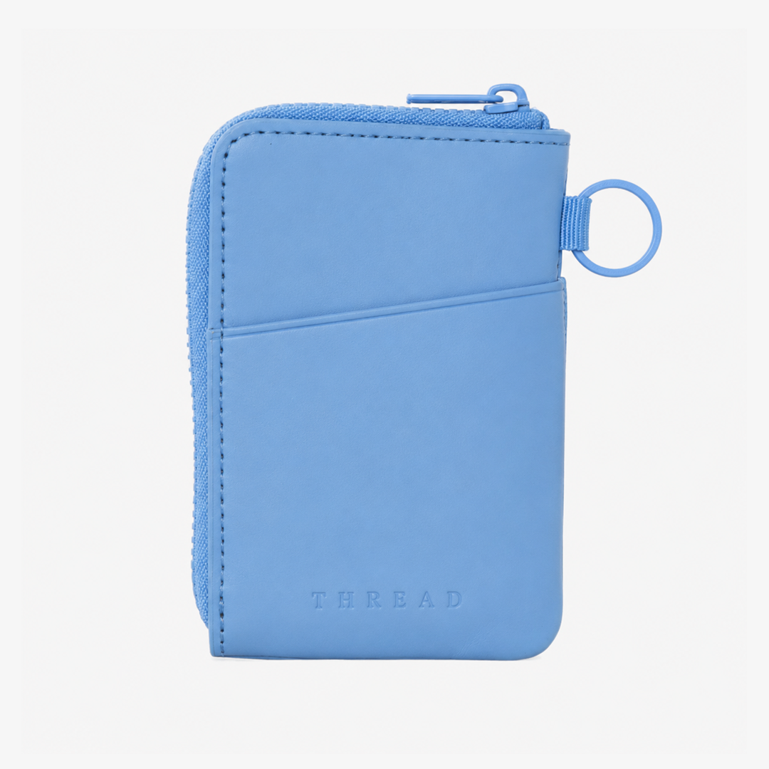 Leather Zip Wallet - Cornflower - Thread®