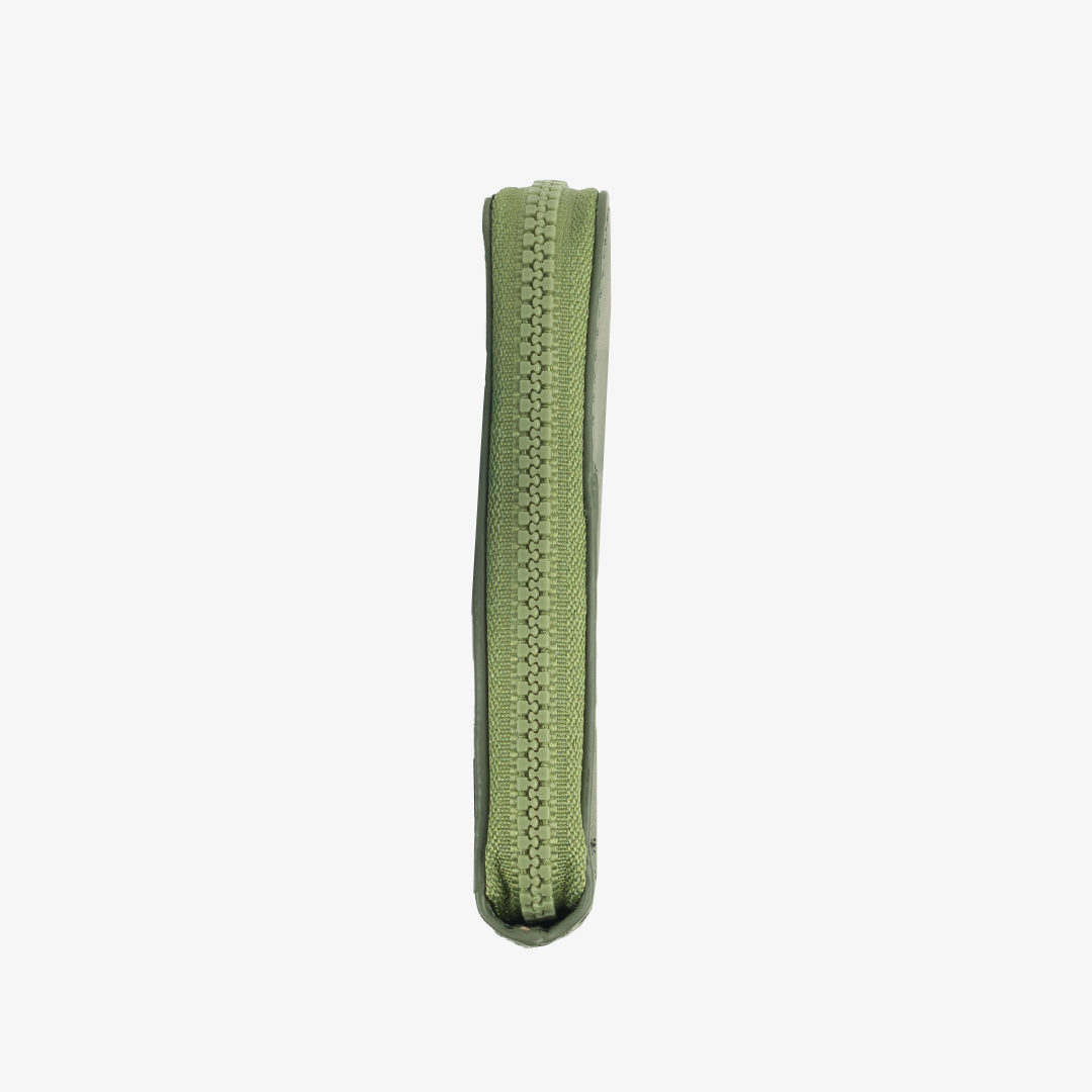 Leather Zip Wallet - Olive - Thread®