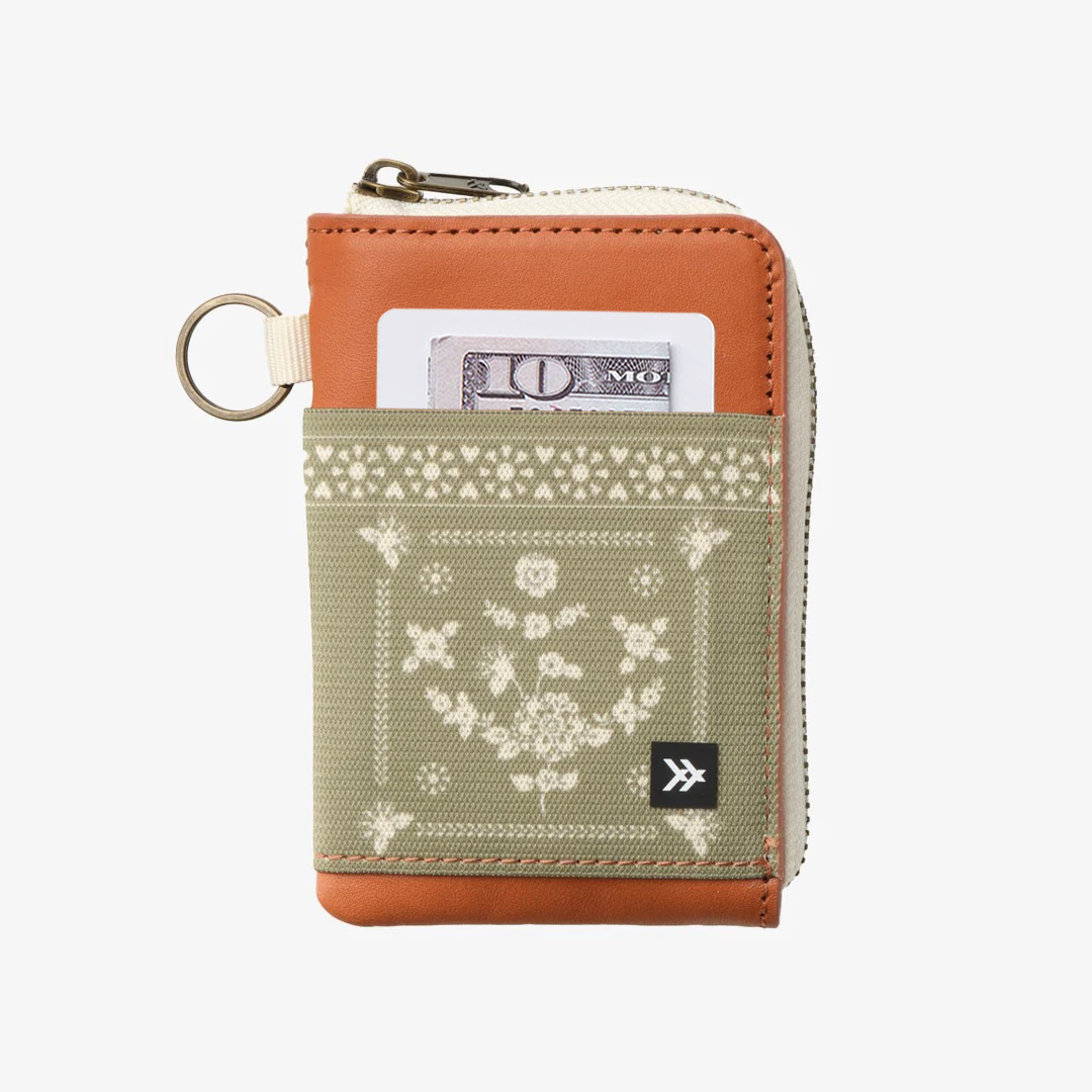 Sawyer Olive - Leather Zip Wallet