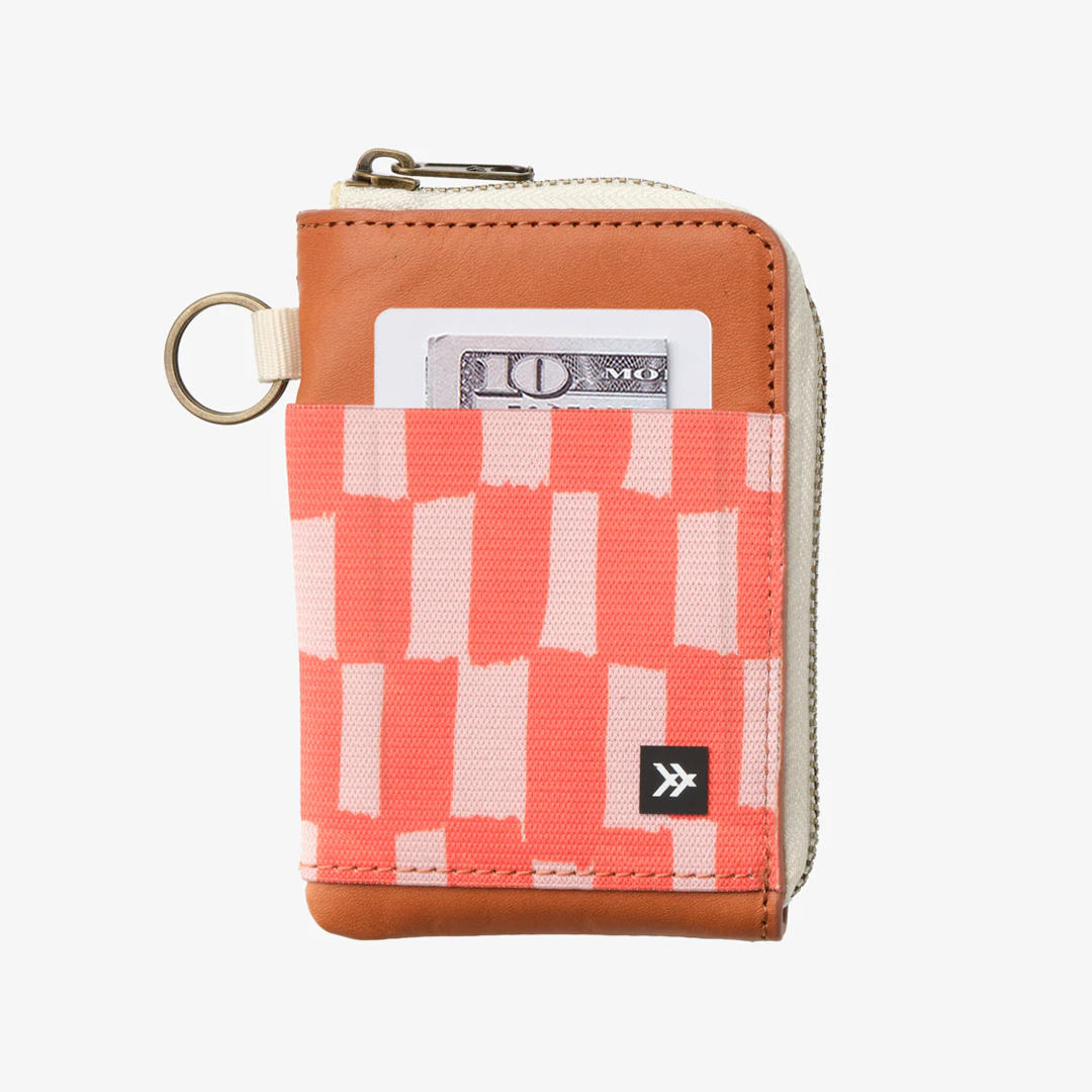 Scout Peach - Leather Zip Wallet