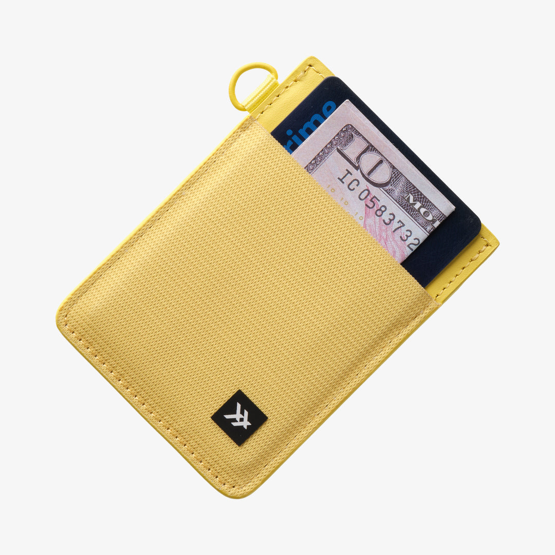 Vertical Leather Wallet - Lemon - Thread®