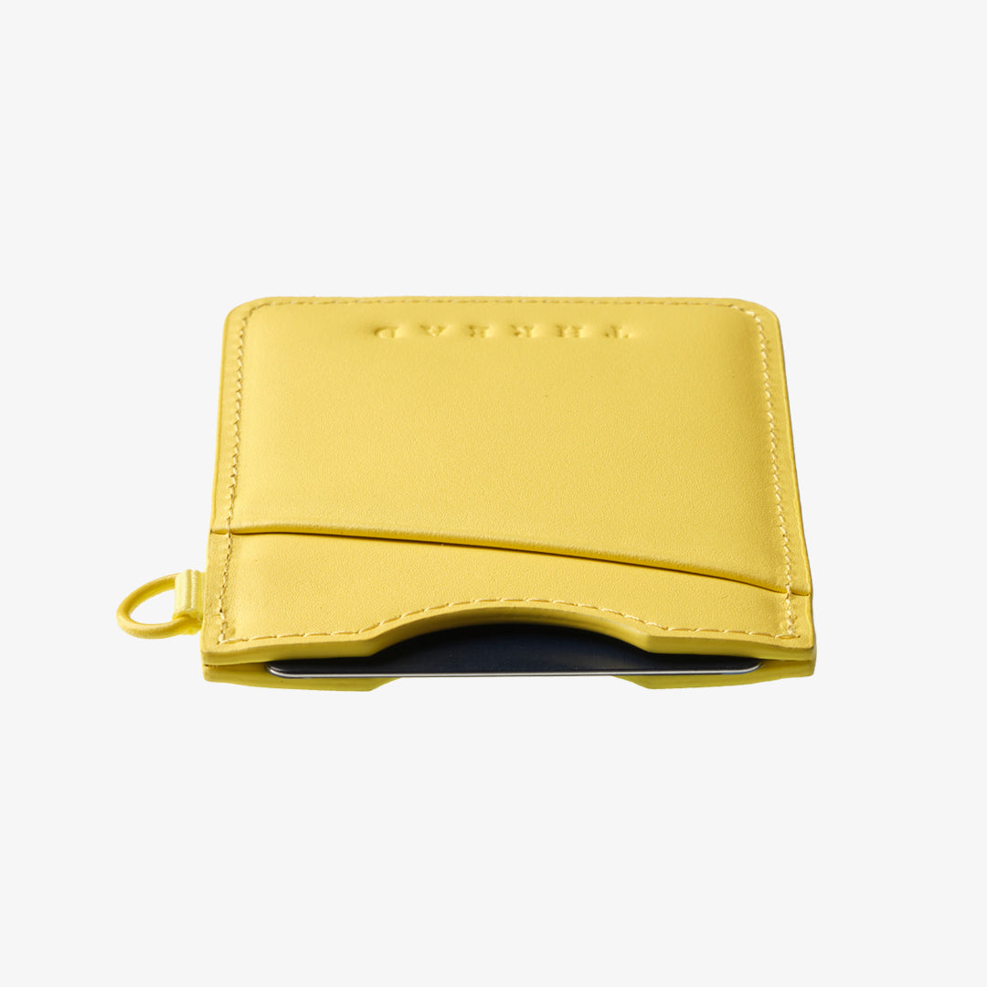 Vertical Leather Wallet - Lemon - Thread®