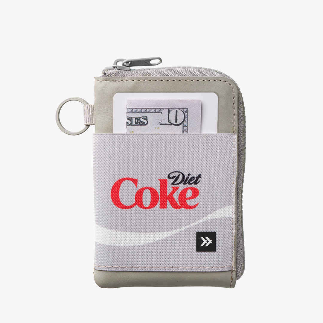 Leather Zip Wallet - Diet Coke Logo - Thread®