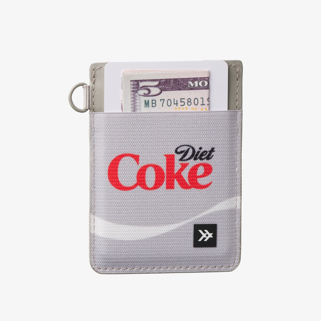 Vertical Leather Wallet - Diet Coke Logo - Thread®