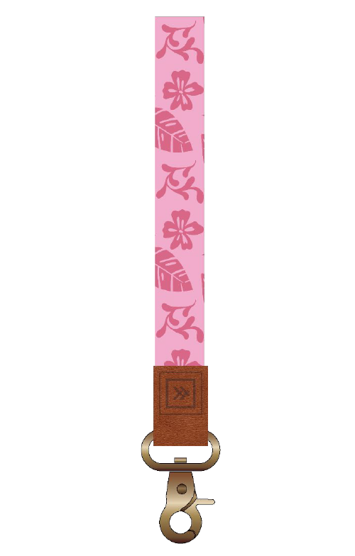 Pink Tropic Wristlet Keychain