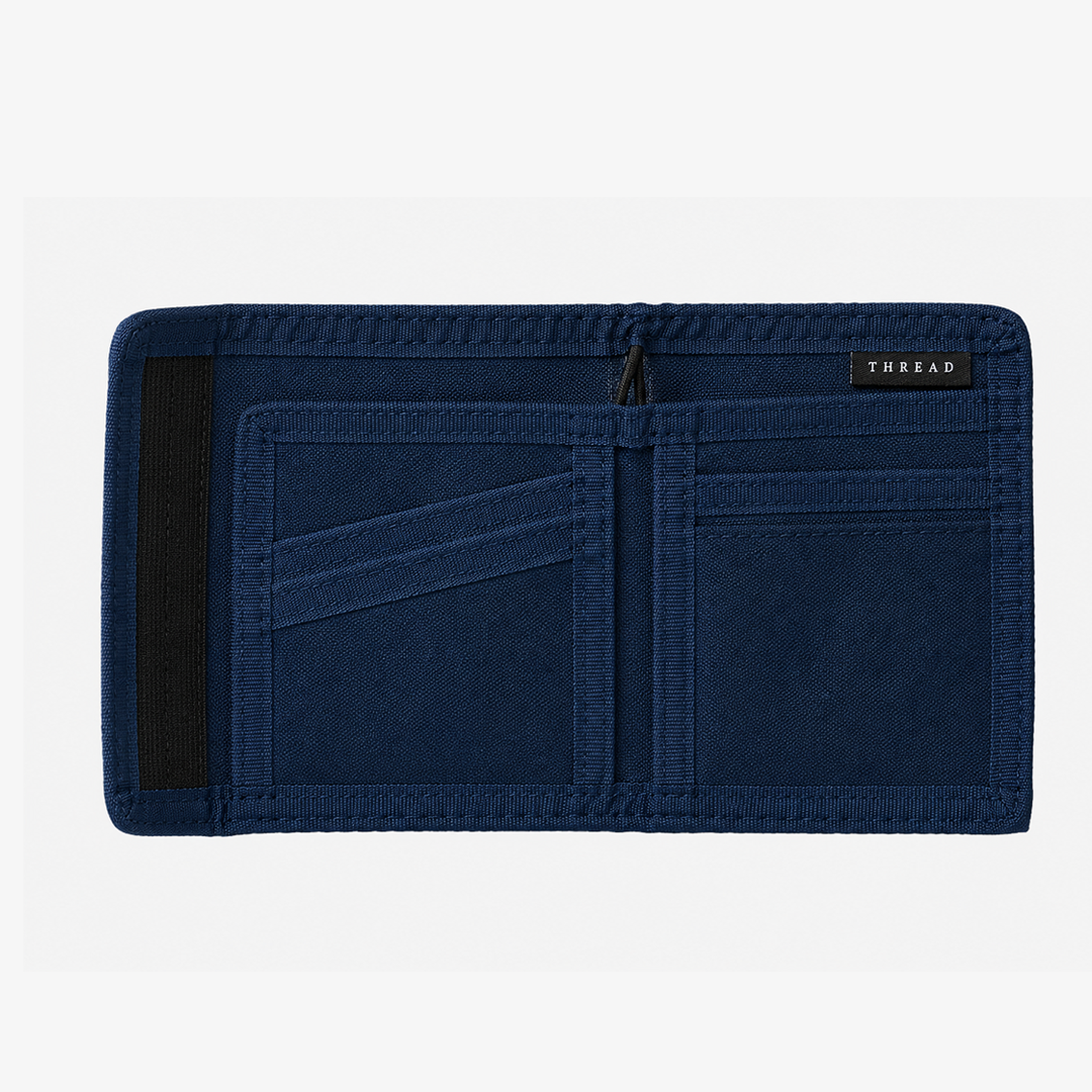 Velcro Bifold Wallet - Denim Check - Thread®