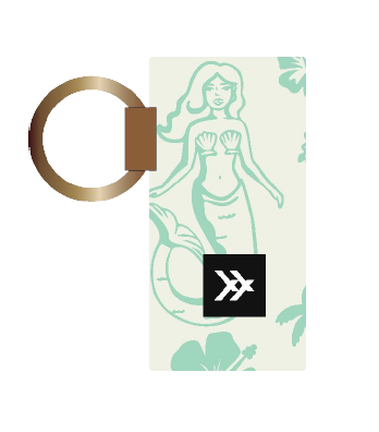 Saltwater Mint Chapstick Holder Keychain