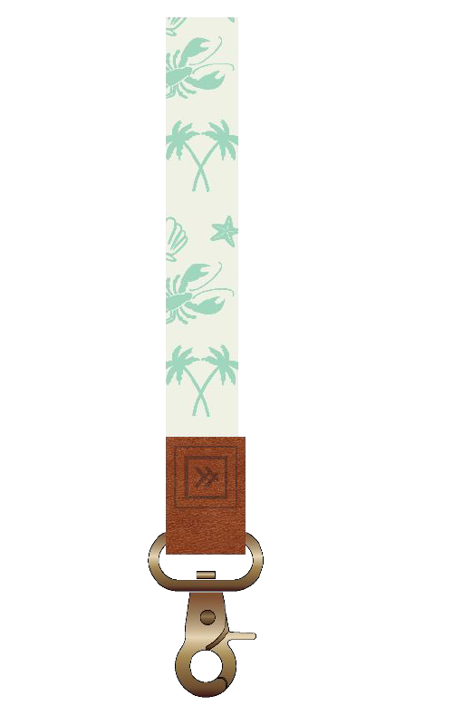 Saltwater Mint Wristlet Keychain