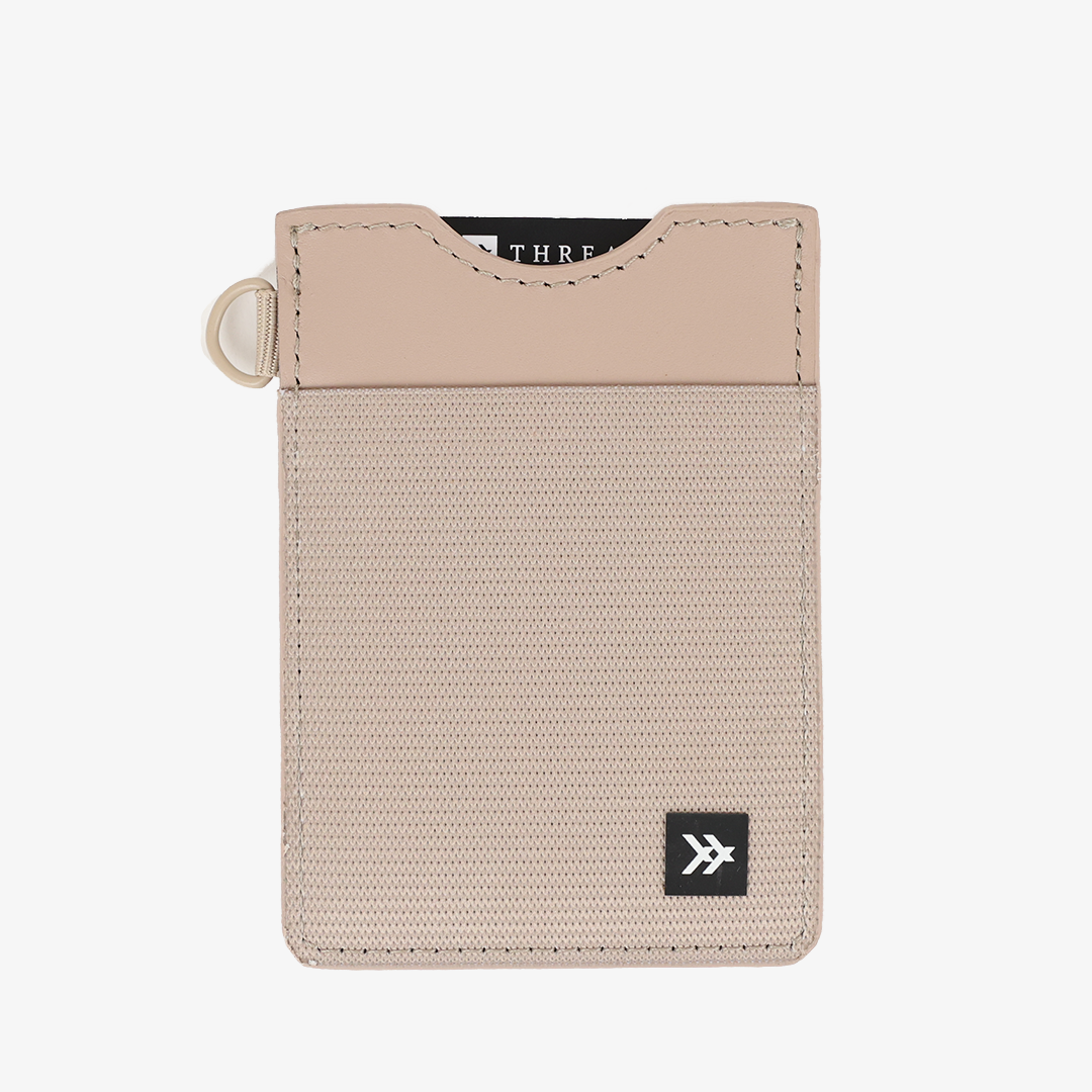 Vertical Leather Wallet - Sand - Thread®