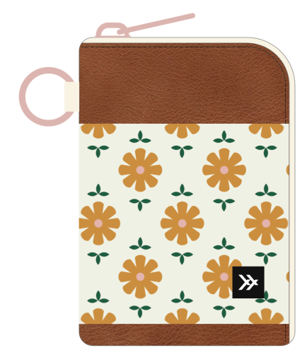 Daisy Leather Zip Wallet