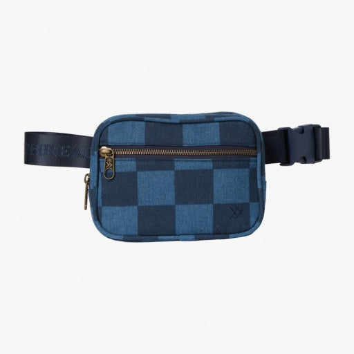Denim Check Belt Bag