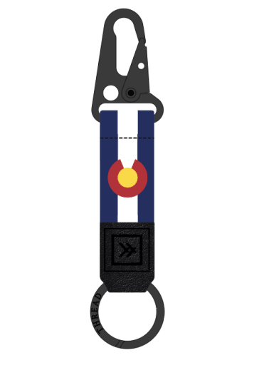 Colorado State Flag Keychain Clip
