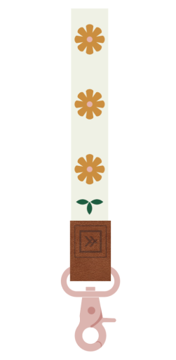 Daisy Wristlet Keychain