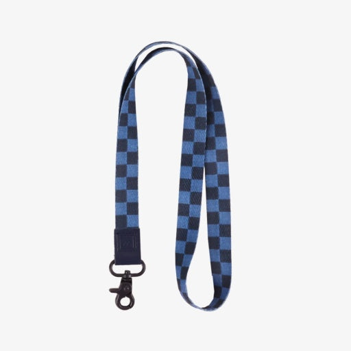 Denim Check Neck Lanyard