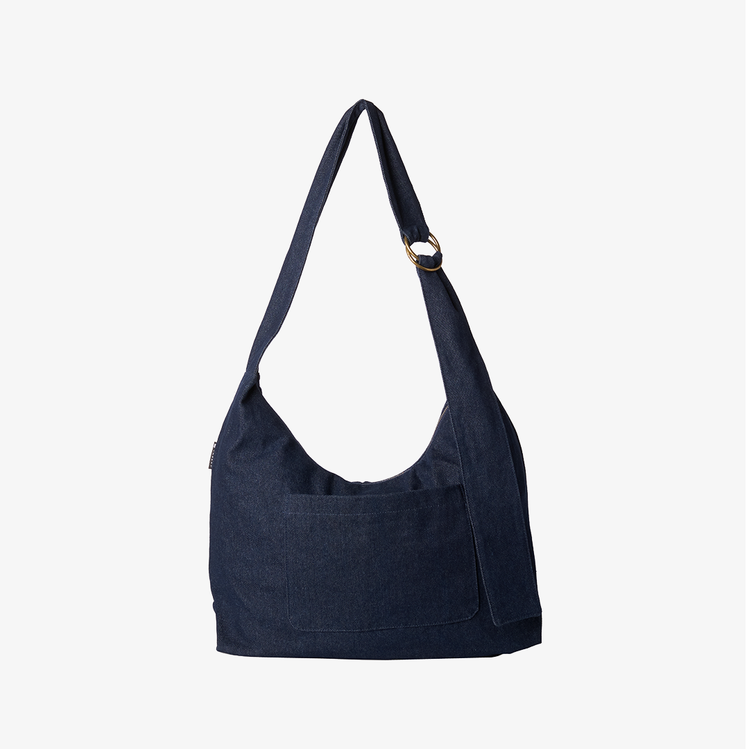 Small Slouchy Shoulder Bag - Denim - Thread®