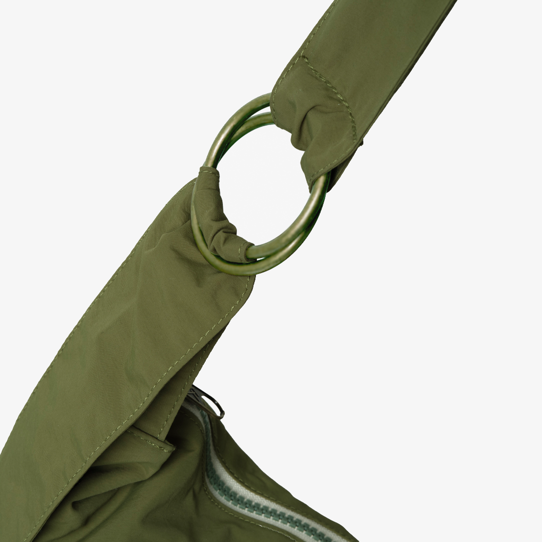 Small Slouchy Shoulder Bag - Olive - Thread®