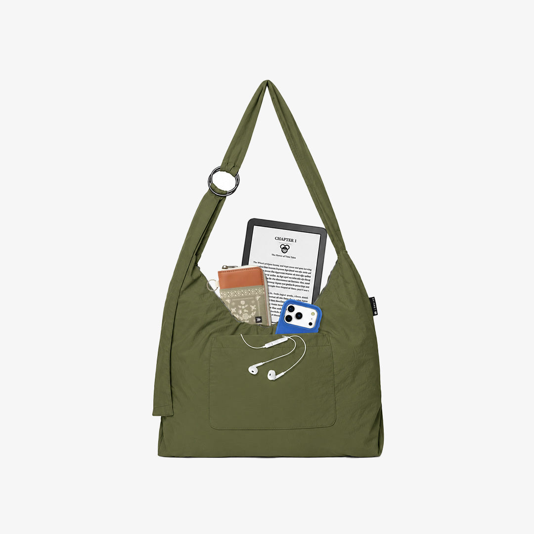 Small Slouchy Shoulder Bag - Olive - Thread®