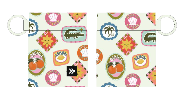 Florida Stamps Elastic Wallet