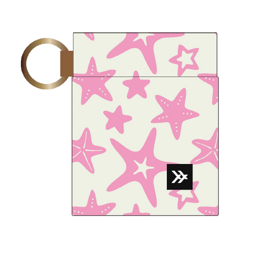 Starfish Pink Elastic Wallet