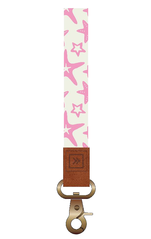 Starfish Pink Wristlet Keychain