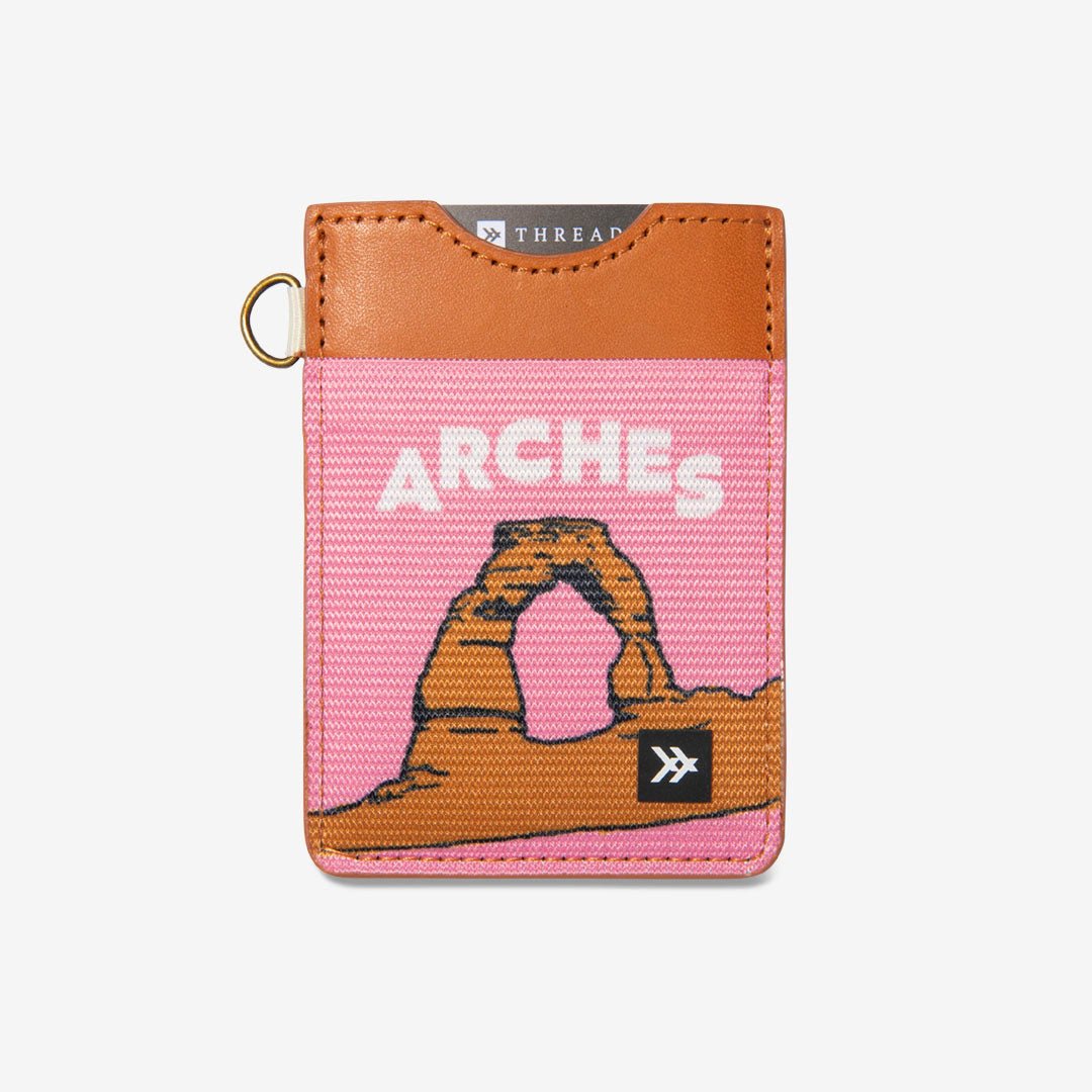 Vertical Leather Wallet - Arches - Thread®