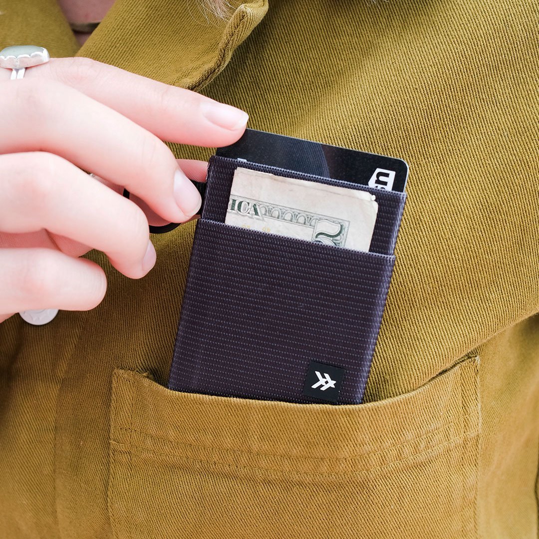 Elastic Wallet - Black - Thread