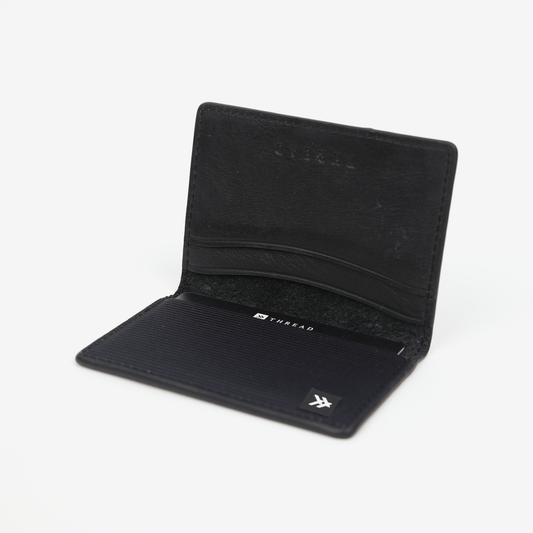 Leather Bifold Wallet - Black - Thread®