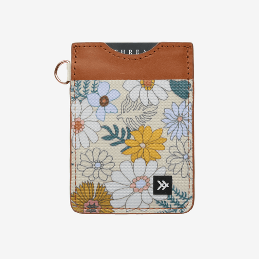 Vertical Leather Wallet - Blossom - Thread®