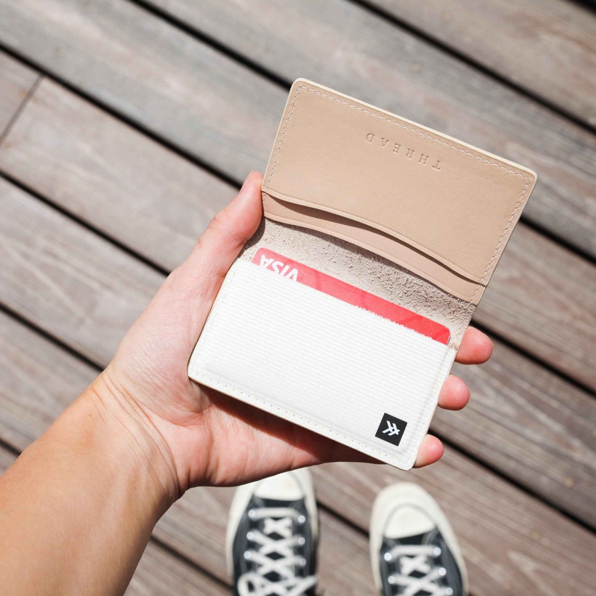 Leather Bifold Wallet - Off White - Thread®