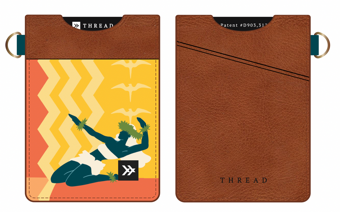 Hula Vertical Leather Wallet