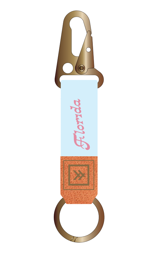 Seaside Blue Keychain Clip