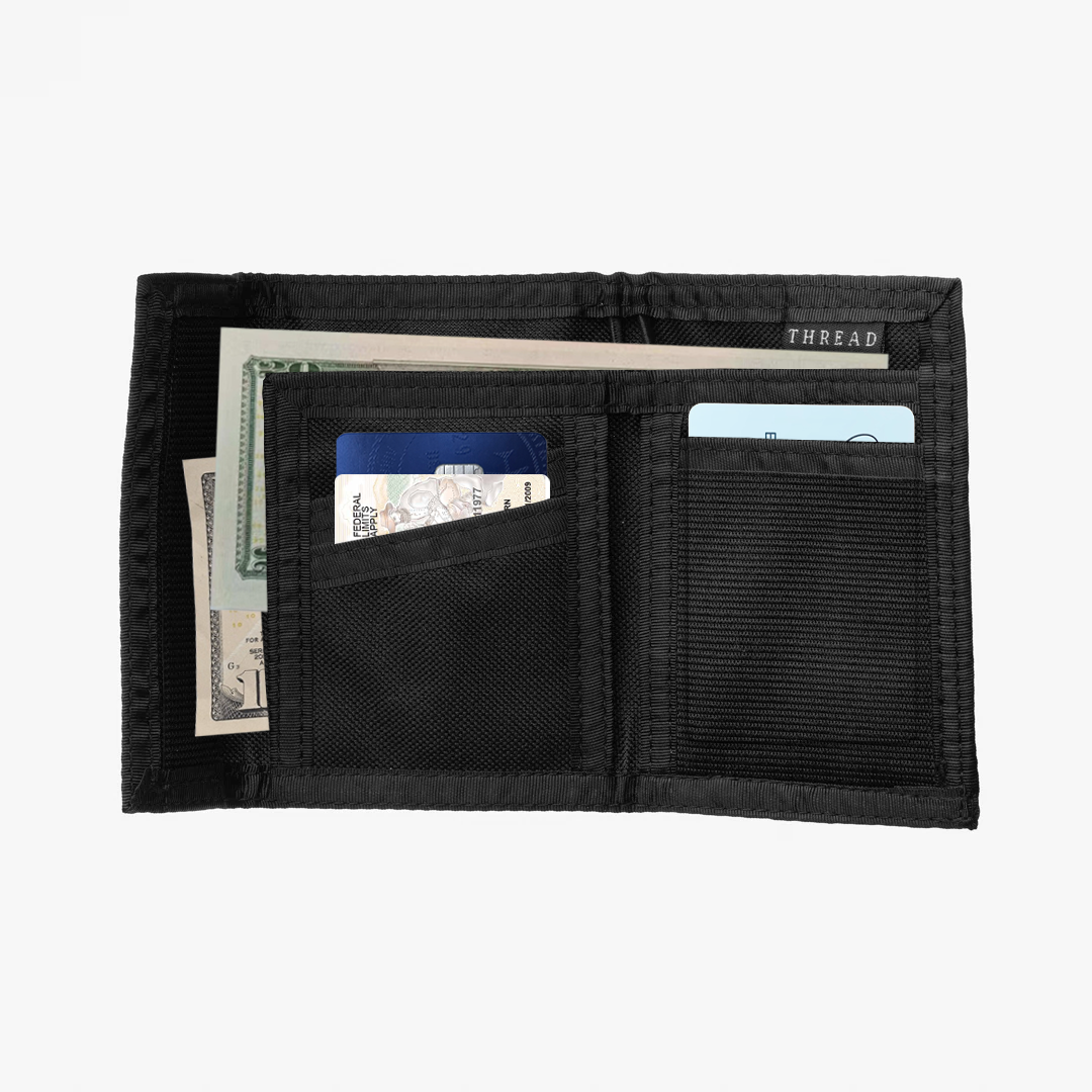 Velcro Bifold Wallet - Jupiter Black - Thread®