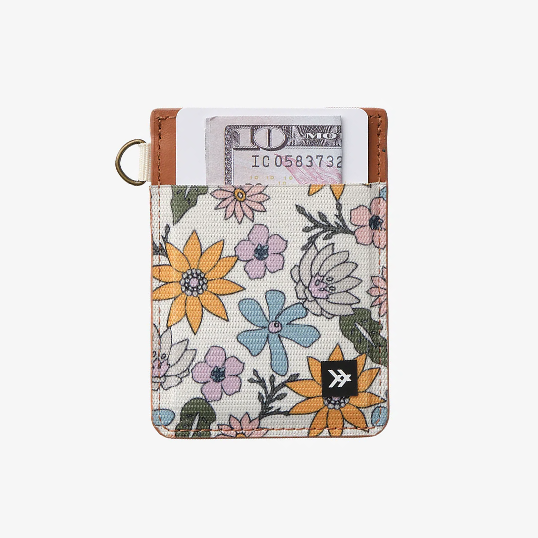 Mountain Flowers - Vertical Leather Wallet