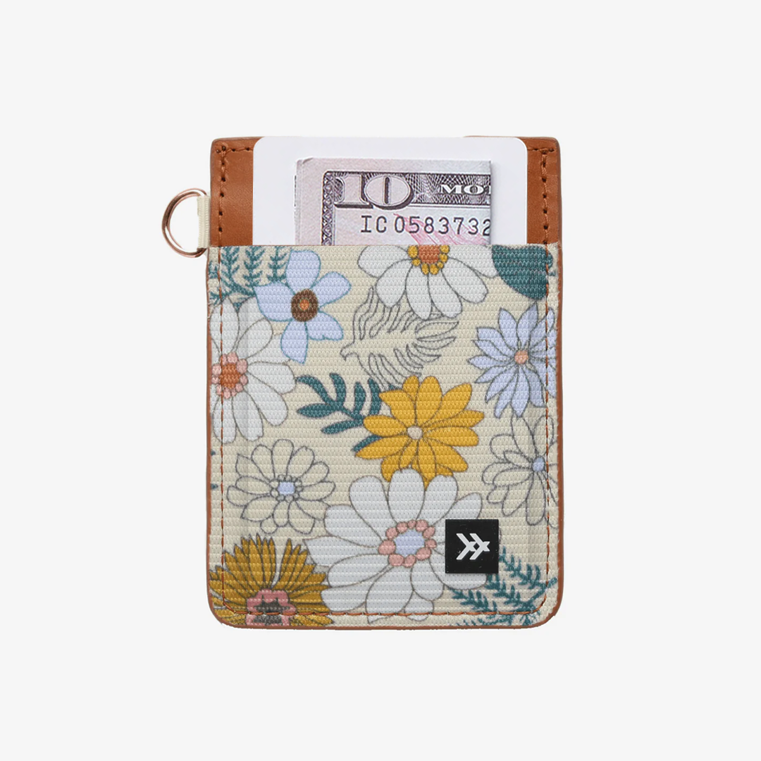Vertical Leather Wallet - Blossom - Thread®