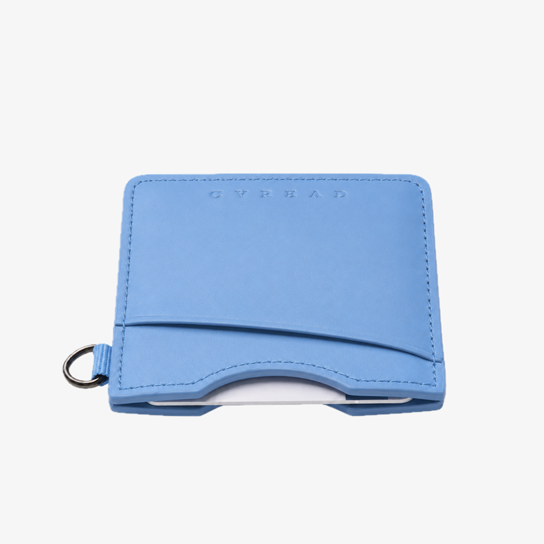 Vertical Leather Wallet - Cornflower - Thread®
