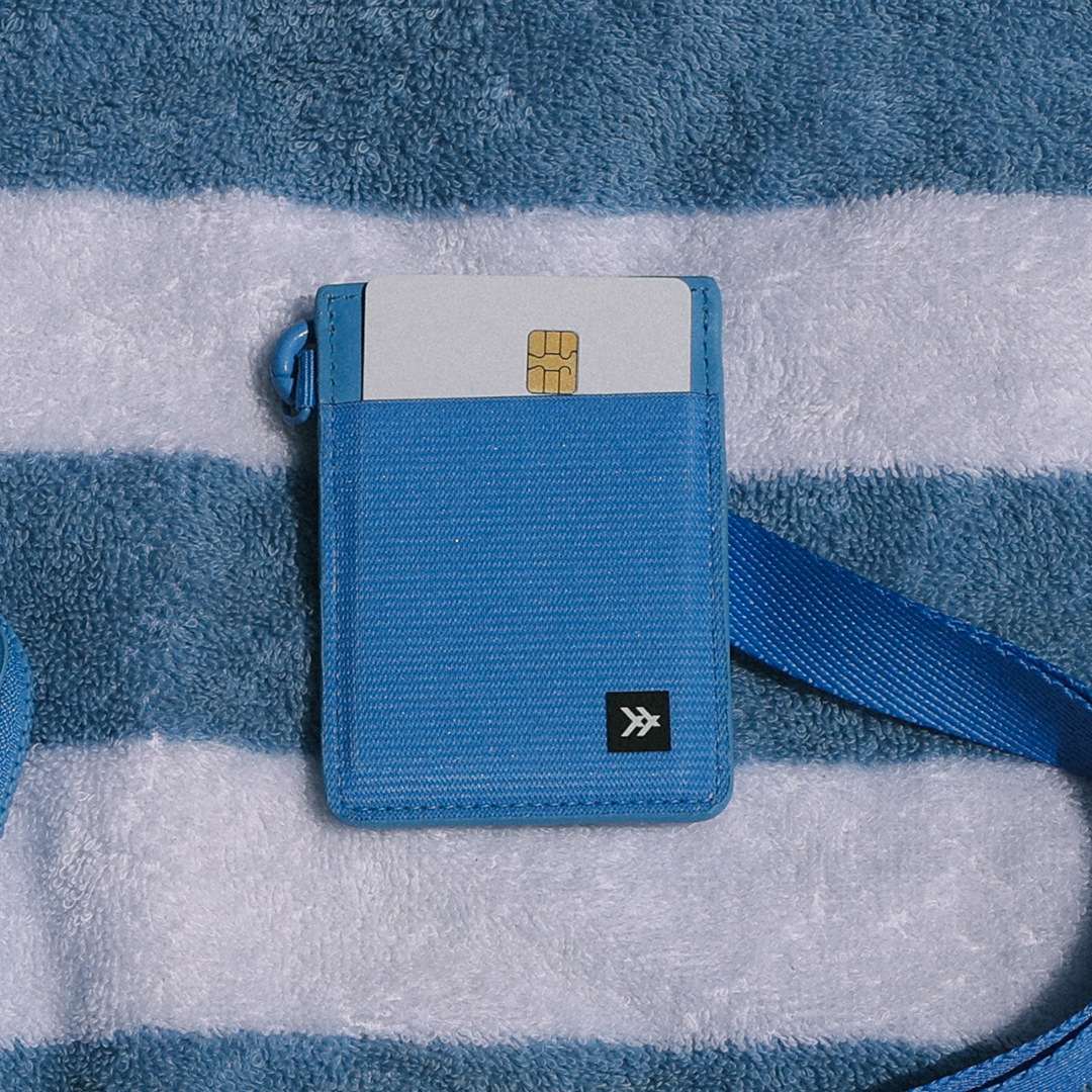 Vertical Leather Wallet - Cornflower - Thread®