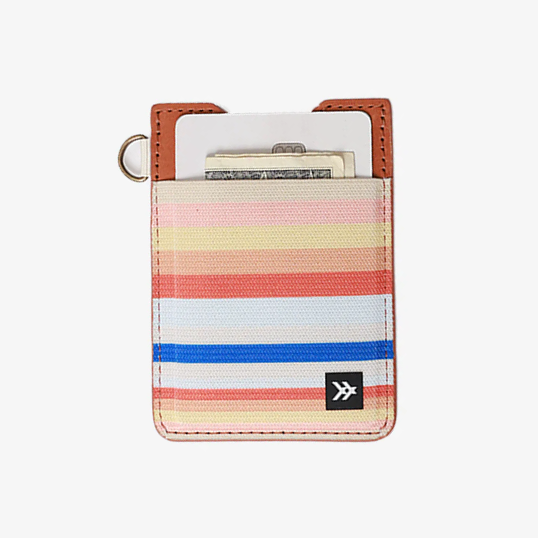 Renae Peach Vertical Leather Wallet