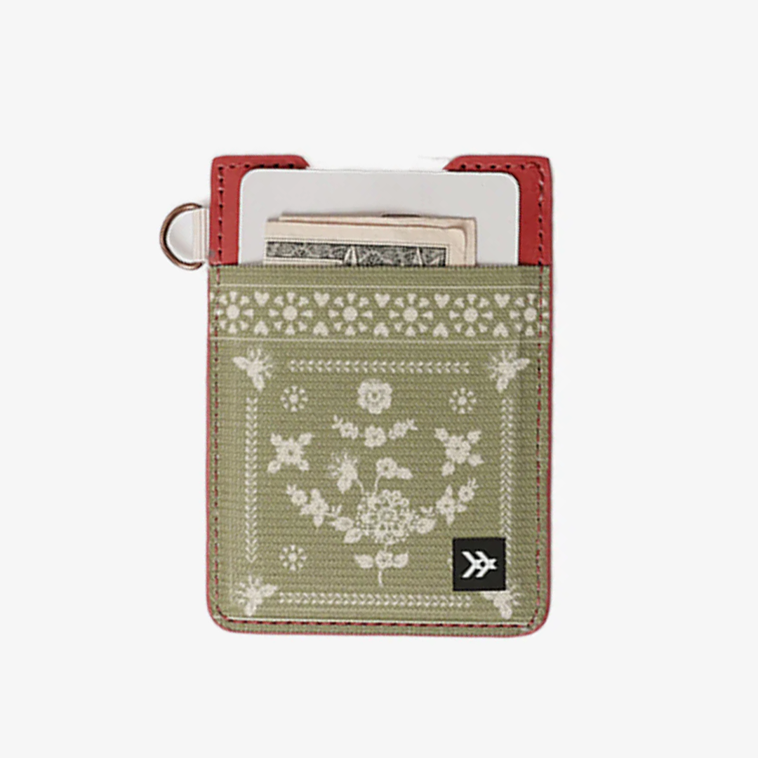 Sawyer Olive - Vertical Leather Wallet