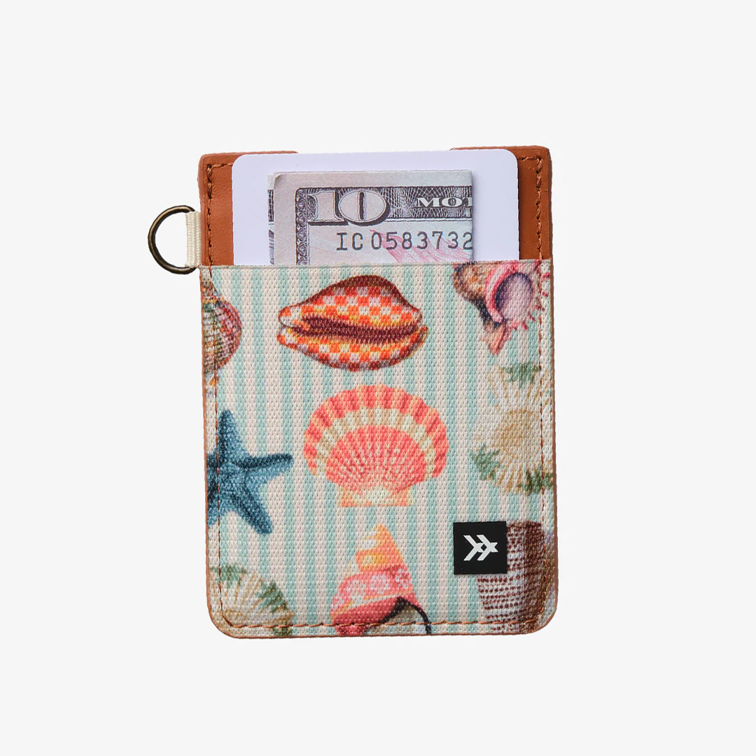 Shells Vertical Leather Wallet
