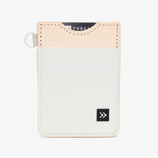 Vertical Leather Wallet - Off White - Thread®
