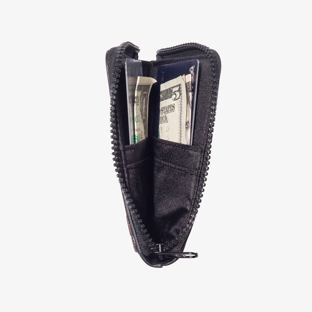 Leather Zip Wallet - Wavy - Thread®
